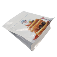 Sachet Doypack Personnalisé en Aluminium Imprimé avec Fermeture Zip Refermable et Fond Plat pour Emballage Alimentaire (Mélange de Crêpes, Gaufres, Poudres)