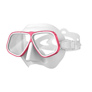 Masque de plongée et de plongée libre unisexe professionnel pliable en silicone avec cadre métallique, double lentille, certifié CE, facile à porter - Product Image 2