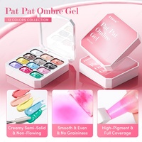 JTING Diseño Libre, Colección de Esmaltes de Uñas en Gel Ombré Pat Pat de 12 Colores, 5 Efectos, Esmalte en Gel Sin HEMA ni TPO, Suministros OEM para Uñas