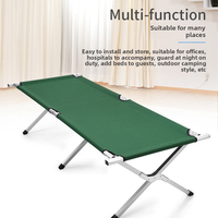 Lit de camping pliable léger E-RIKE, résistant, pour extérieur, capacité 200 kg, pour adultes