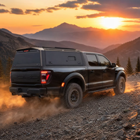 Capot de benne robuste avec porte-bagages intégré pour Ford Ranger, Toyota Hilux, Amarok – Couverture de benne rigide à ouverture trois voies