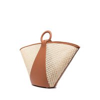 Sac à main en rotin fait main pour femme, nouveauté, produit tendance, fourre-tout en bambou, avec sangle de canne, 2022