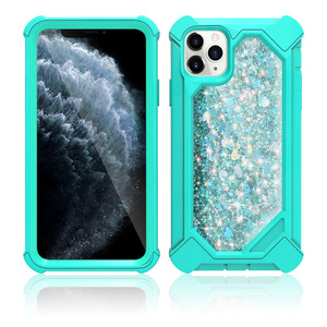 Venta caliente <span class=keywords><strong>el</strong></span> <span class=keywords><strong>brillo</strong></span> líquido de glitter de la pc <span class=keywords><strong>del</strong></span> tpu a prueba de golpes a prueba de caja <span class=keywords><strong>del</strong></span> <span class=keywords><strong>teléfono</strong></span> para iPhone 11 Pro - Product Image 2