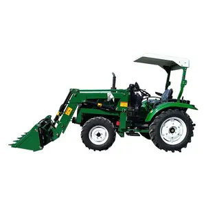 4WD 40HP Farm Tractor with Front End Loader and Backhoe