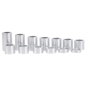 13-Piece Wheel <b>Spacers</b> 1 Inch Inner Diameter 1-1/2 Inch Outer Diameter For Harley Motorcycle Aluminum Silver Finish - Product Image 3