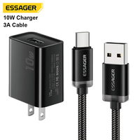 Accessoires de Téléphone Portable ESSAGER, Chargeur Rapide PD 30W 20W Type-C + Câble de Données de Charge USB-C vers USB-C