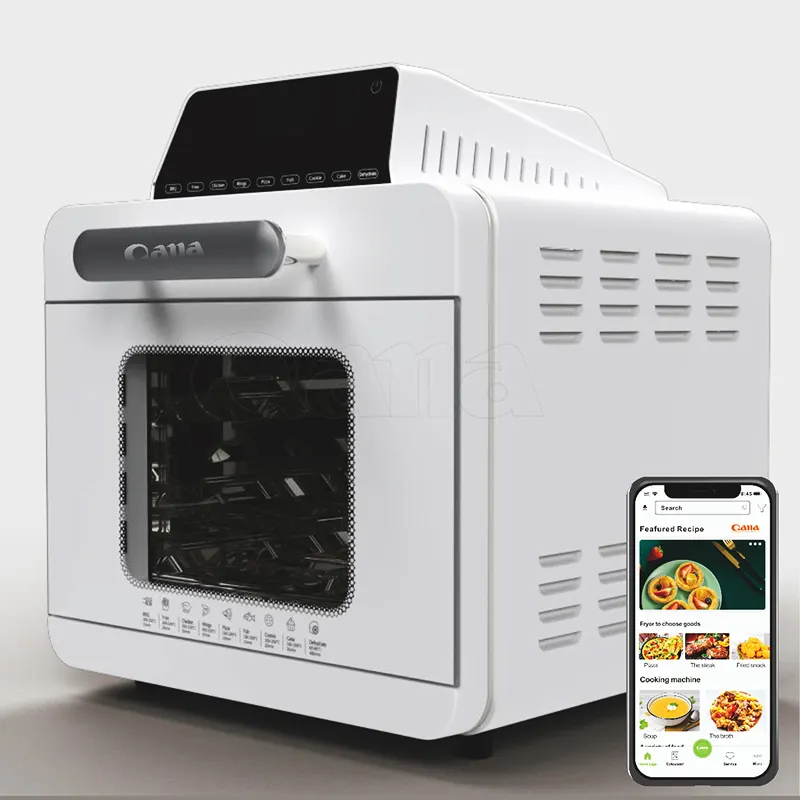 QANA फैक्टरी थोक OEM वाईफ़ाई एप्लिकेशन स्मार्ट कुकर हवा फ्रायर डिजिटल हवा ओवन रसोई उपकरणों पाक बर्तन खाद्य प्रोसेसर