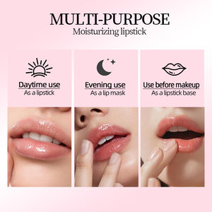 Baume à lèvres ZLZR Honey Peach 10g, hydratant, à la cire d'abeille, masque pour les lèvres, hydratation longue durée, raffermissant, anti-rides, soin des lèvres jour et nuit - Product Image 5