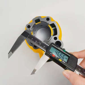 WANOU 47mm Jaune <span class=keywords><strong>AM6</strong></span> <span class=keywords><strong>50CC</strong></span> Ensemble de bloc-cylindres de scooter Mécanisme de manivelle de moto - Product Image 2