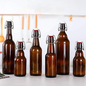 Bottiglia Ambrata da 1 Litro con Tappo a Scatto, Bottiglia con Chiusura Ermetica per Kombucha, Birra, Soda, Kefir, Senza Perdite - Product Image 5