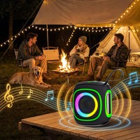 Nouvelle lampe portable EBS-625 à lumière RGB colorée pour haut-parleur 5.3 8W, subwoofer extérieur haute puissance avec lecteur de carte, en stock