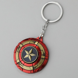 Portachiavi Creativo Serie Marvel Captain America con Ciondolo Scudo Rotondo in Lega - Product Image 3