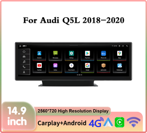 Krando 14.9 "lecteur multimédia Android autoradio pour <span class=keywords><strong>AUDI</strong></span> Q5 Q5L 2018-<span class=keywords><strong>2020</strong></span> sans fil <span class=keywords><strong>Carplay</strong></span> Android mise à niveau automatique moniteur tactile - Product Image 4