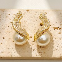 Boucles d'oreilles en spirale haut de gamme en laiton, accessoires de mode