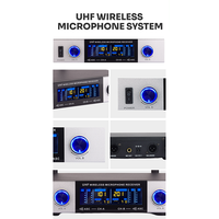 Mikrofon XLR Studio portabel profesional, mikrofon UHF genggam & Lavalier nirkabel dengan pola Cardioid Polar untuk pertunjukan panggung