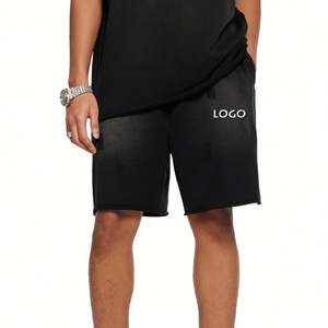 Pantalones cortos para hombre estilo preppy de cintura alta con cierre de cordón poliéster/algodón patrón 3D transpirable y ecológico - Product Image 3