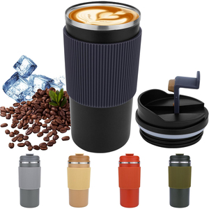 Business Travel Portable Double Wall Stainless Steel Vacuum Insulated Coffee French Press <b>Mug</b> <b>Large</b> Capacity Tumbler Temperature - Product Image 1