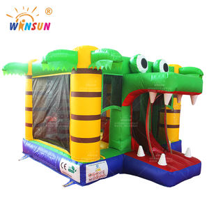 ปราสาทกระโดดแบบเป่าลมธีมจระเข้บ้านเด้งแบบกำหนดเองได้ - Product Image 3