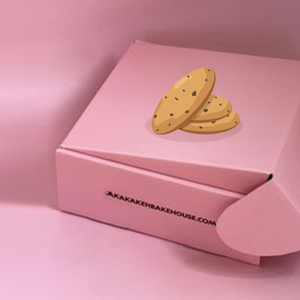 Scatola di biscotti rosa più venduta di lusso torta di pane ciambelle di pasta di Sushi pasticceria Snack biscotti da forno scatola di imballaggio di carta con inserti - Product Image 2