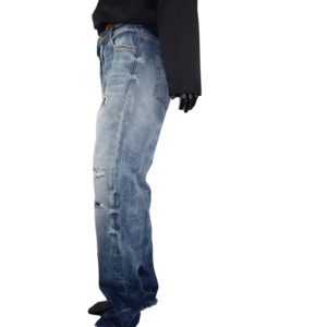 Autunno riparato strappato denim elasticizzato geometrico a gamba <span class=keywords><strong>jens</strong></span> pant for man - Product Image 5