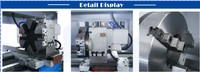 Tour CNC multifonctionnel horizontal QK1316A pour filetage de tuyaux, haute précision, robuste, conception à banc plat unique, grande capacité