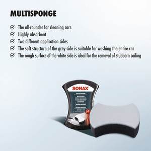 Éponge de lavage de voiture multi-usages, 1 pièce, éponge de nettoyage automobile polyvalente pour carrosserie, roues et surfaces intérieures - Product Image 2