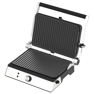 Grill de contact mécanique Anbolife 6 tranches grande capacité 2200W, <span class=keywords><strong>raclette</strong></span> et appareil à sandwichs avec plaques amovibles antiadhésives pour usage intérieur - Product Image 3