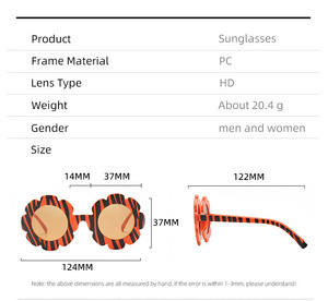 Animal Print <b>Kids</b> <b>Sunglasses</b> Camouflage Round Frame UV400 Party Glasses for Boys <b>Girls</b> Cute Fun - Product Image 4