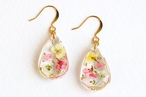 ต่างหูห่วงเรซินคลาสสิกคอลเลคชั่นใหม่ต่างหูเพทายทำมือดีไซน์รูปดอกบัว - Product Image 5
