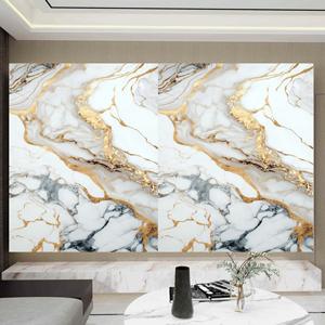 3DフォームPVC大理石穀物防水防湿自己接着環境にやさしいUVプリント装飾的な衝突防止ウォールステッカー - Product Image 1