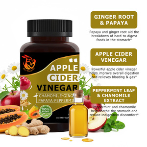 OEM Private Label Apple Cider Vinegar Capsules with Papaya and Peppermint Herbal Supplement Weight Management - Product Image 3