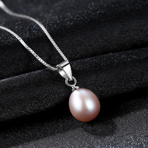 OAHLAN Wholesale New Design Fashion Vintage Sterling Silver 925 Freshwater <strong>Pearl</strong> <strong>Pendant</strong> <strong>Necklace</strong> for Women Simple Fine Jewelry - Product Image 3
