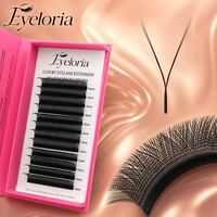 Extensions de cils individuels en forme de W 3D-8D, faux cils 3D 4D 5D 9D 10D, cils trèfle, extensions de cils marque privée
