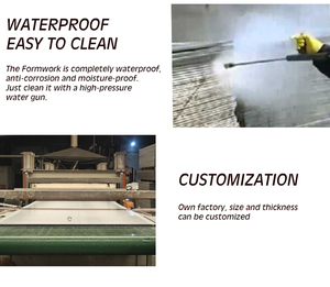 Contrachapado de Plástico PP de Alta Calidad, Moderno, Gris, de 8-25 mm, de Alta Dureza, para Encofrado de Hormigón, Impermeable, Transpirable, ISO - Product Image 2