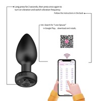Fernbedienungsfähiger Weicher Silikon-Analplug Männlicher Prostata-Massagestab Erwachsenen-Gay-Produkte Vibrierendes Analsex-Spielzeug