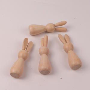 Ornement de table en bois à faire soi-même, petit <span class=keywords><strong>lapin</strong></span> en bois, décoration de <span class=keywords><strong>lapin</strong></span> de Pâques, poupée de <span class=keywords><strong>lapin</strong></span> - Product Image 4