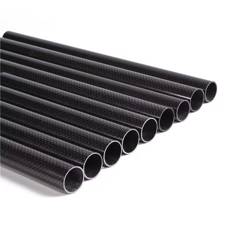 QUARKZMAN 2 Stück Carbon Fiber Tube 6 x 8 x 330mm Matte Surface Rod 3K Roll Wrapped Pure Carbon Round Tubing für RC Airplane Multicopter