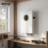 Batterie LiFePO4 à cycle profond 51,2 V 5120 Wh IP54 à montage mural avec BMS intégré pour stockage d'énergie solaire hors réseau
