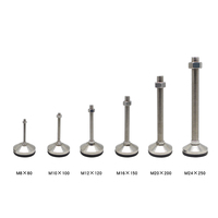 Support de pied 80P base M12 * 120 pieds de montage réglables pour établi-machine à fente en aluminium extrusion #7702