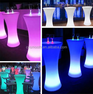 Telecomando rotondo 16 colori che cambiano la potenza della batteria illuminato alto tavolo da <span class=keywords><strong>Bar</strong></span> per mobili a LED per eventi di festa - Product Image 3