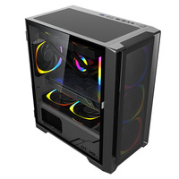 NEW Design Juechen Gaming Computer Case ATX PC Case Tempered Glass Computer Case & Towers Server Chassis
