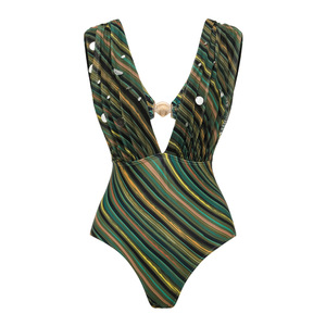 JSN 2026 Nouveau design personnalisé <span class=keywords><strong>Maillot</strong></span> <span class=keywords><strong>de</strong></span> <span class=keywords><strong>bain</strong></span> deux <span class=keywords><strong>pièces</strong></span> pour <span class=keywords><strong>femme</strong></span>, color block, rayé, à paillettes, avec robe <span class=keywords><strong>de</strong></span> <span class=keywords><strong>bain</strong></span> et ensemble bikini évidé - Product Image 2