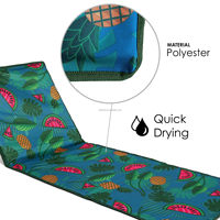 Chaise longue de camping et de plage pliable, légère, portable et réglable avec support de dossier pour le bain de soleil