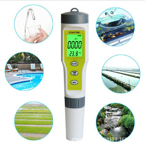 Analyseur de qualité de l'eau EZ-9902 3 en 1 (pH, EC, température) - Testeur portable pour piscine, aquarium, bassin à poissons, jardin - Product Image 1