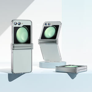 Housse de protection complète transparente de luxe pour téléphone portable pour Samsung Galaxy <span class=keywords><strong>z</strong></span> <span class=keywords><strong>Flip</strong></span> 3 <span class=keywords><strong>4</strong></span> 5 étuis de téléphone transparents - Product Image 2