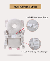 Coussin de protection anti-chute pour bébé, idéal pour l'apprentissage de la marche, coussin dorsal de sécurité pour bébé, vente en gros