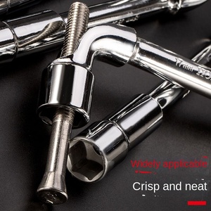 L-type Elbow Socket <strong>Wrench</strong> <strong>Set</strong> with Hexagonal <strong>Tube</strong> and Long Rod Screw Auto Repair Metric Steel Pipe <strong>Wrench</strong> - Product Image 4