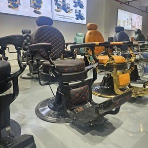 Chaise de coiffure multifonctionnelle moderne, noire, robuste, inclinable, électrique, avec massage, pour salon de coiffure - Product Image 2