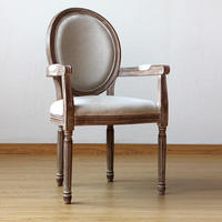 Chaise de salle à manger empilable de luxe, durable, écologique, au design français moderne, avec dossier en bois et tissu microfibre, pour la maison, le salon, les mariages