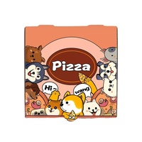 Boîte à pizza biodégradable de 9 pouces avec logo personnalisé, boîte à pizza pour la restauration rapide, boîte à pizza à emporter, boîte à pizza en papier ondulé de qualité alimentaire